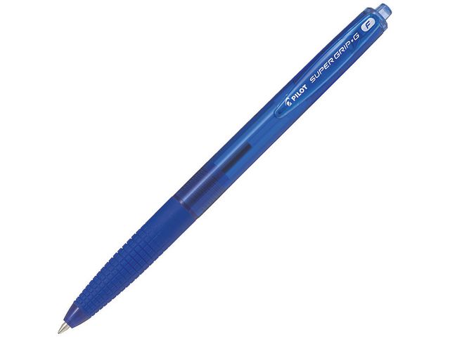 Pilot Kulpenna Super Grip, Fine, 0,7 mm, blå | Kontorsmaterial - Pennor - Kulpennor | Kontorsexperten