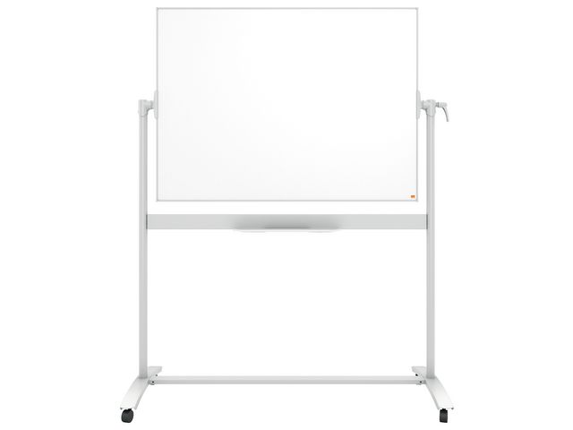 Nobo Whiteboard, mobil, magnetisk emaljyta, aluminiumram, dubbelsidig, 1 200 x 900 mm | Kontorsmöbler och inredning - Whiteboardtavlor och tillbehör - Whiteboardtavlor - Emalj | Kontorsexperten