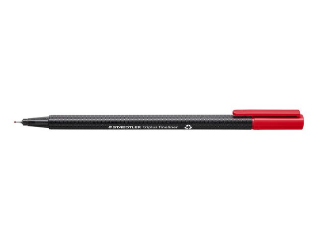 Staedtler Fineliner Triplus® 334 tunn spets,röd | Kontorsmaterial - Pennor - Finelinerpennor | Kontorsexperten