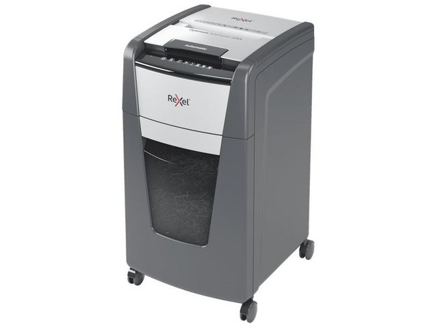 Produktfoto för Rexel Optimum AutoFeed+ 225X - Dokumentförstörare - dubbelskärning - 4 x 25 mm - P-4