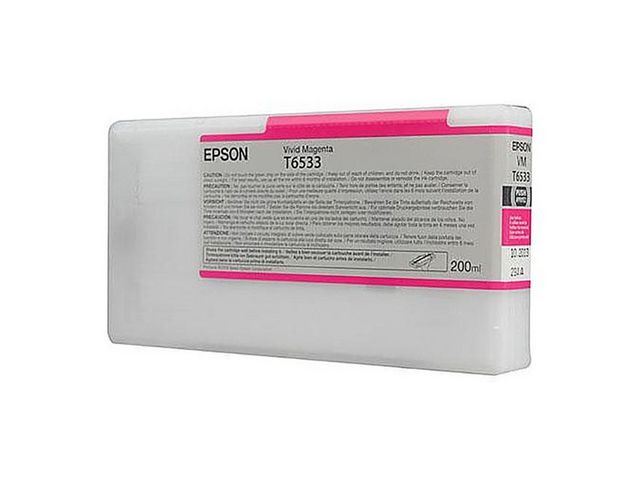 Epson Bläckpatron, T6533, levande magenta, singelförpackning, C13T653300 | Toner och bläck - Bläckpatroner - Bläckpatroner Epson | Kontorsexperten