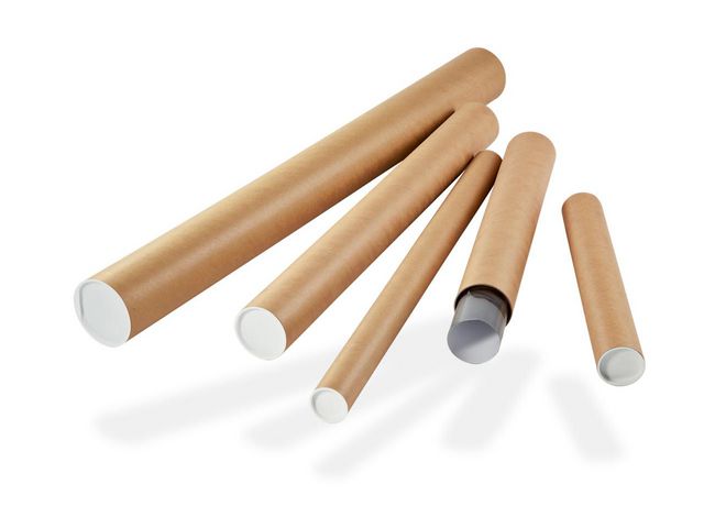 Dinkhauser Papptub 100x1000mm brun | Emballage och lagerutrustning - Lådor och well - Papptuber | Kontorsexperten