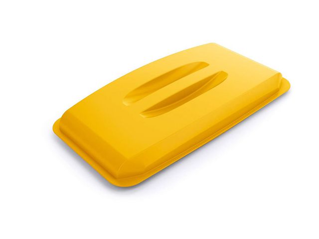 DURABLE Lock Durabin 60l gul | Städ och hygien - Avfallshantering och källsortering - Sortering och återvinning | Kontorsexperten