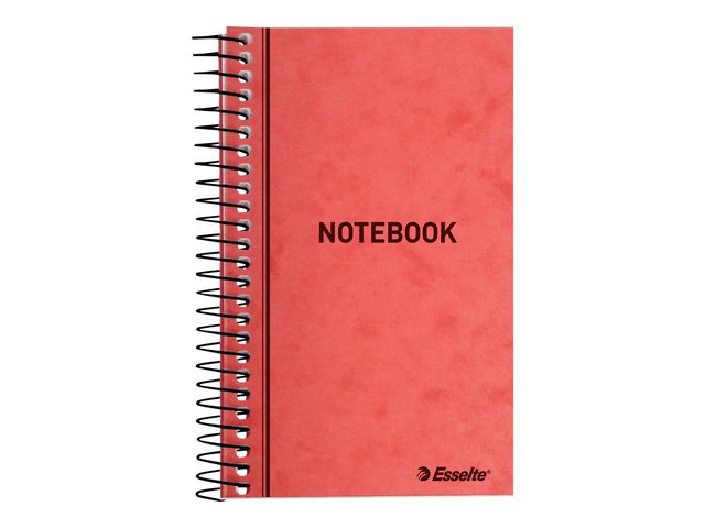 Esselte Spiralblock linjerat 76x127mm röd | Kontorsmaterial - Block och anteckningsböcker - Spiralblock | Kontorsexperten