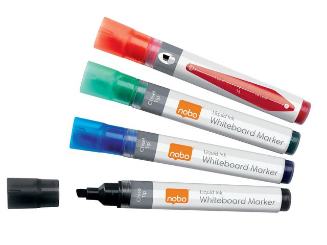 Nobo Whiteboardpenna Liquid sned mix 10/fp | Kontorsmaterial - Pennor - Whiteboardpennor - Skuren spets | Kontorsexperten