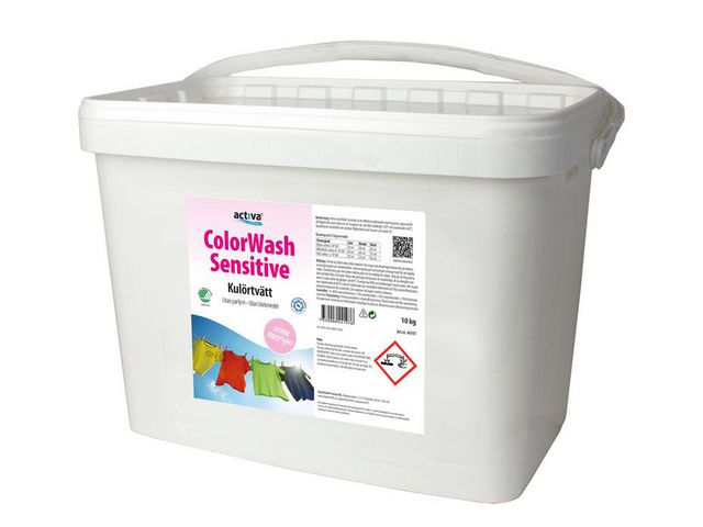 Activa Tvättmedel ColorWash Sensitive 10kg | Städ och hygien - Tvättmedel och klädvård - Tvättmedel | Kontorsexperten