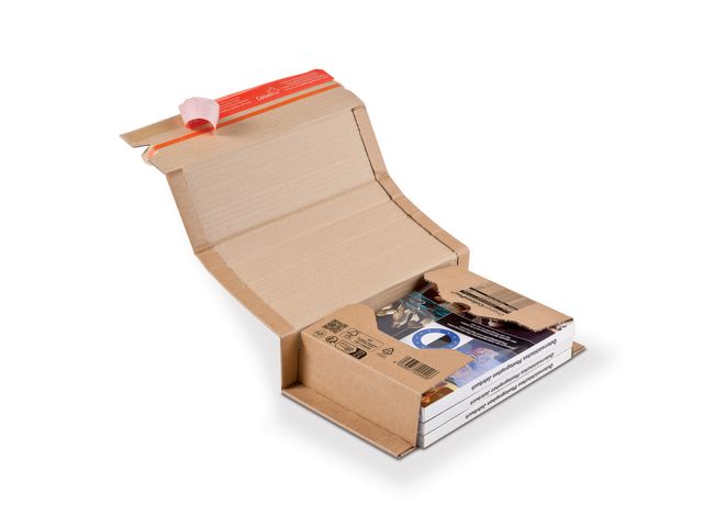 ColomPac E-handelslåda A5+ 251x165mm Brun | Emballage och lagerutrustning - Lådor och well - E-handelslådor | Kontorsexperten