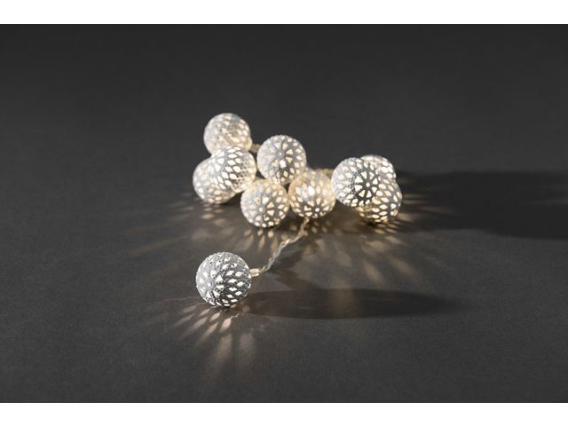 KONSTSMIDE Ljusslinga 10 varmvit LED vit 0,9m | Kontorsmöbler och inredning - Lampor och belysning - Ljusslingor | Kontorsexperten