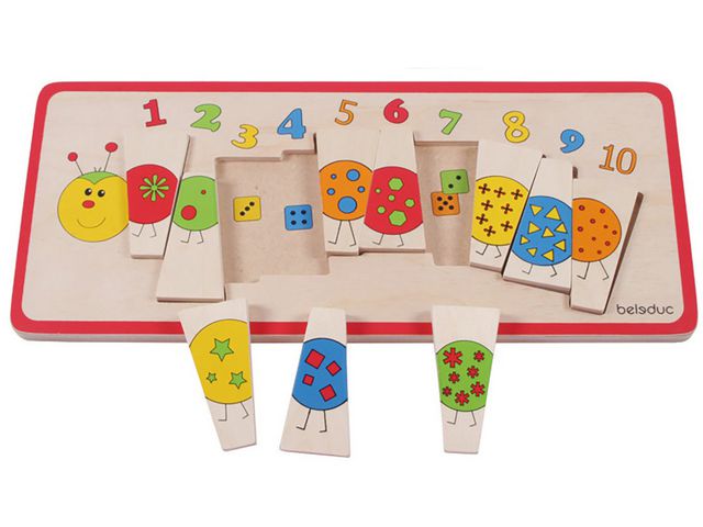 Beleduc Pussel Siffror i trä | Skola och förskola - Lekmaterial - Pussel - Rampussel | Kontorsexperten