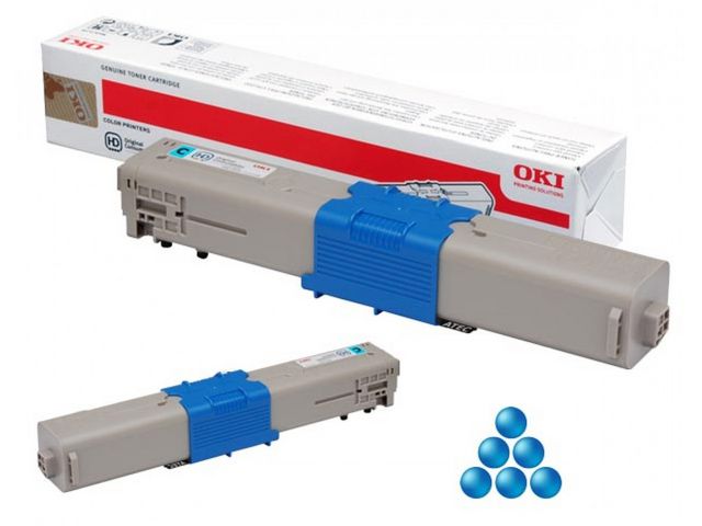 OKI Toner 46508715 Cyan | Toner och bläck - Tonerkassetter - Toner OKI | Kontorsexperten