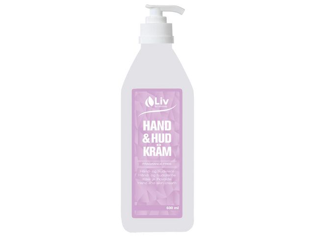 Liv Hand/Hudcreme oparfymerad 600ml | Städ och hygien - Tvål och hygien - Hand- och hudcremer | Kontorsexperten