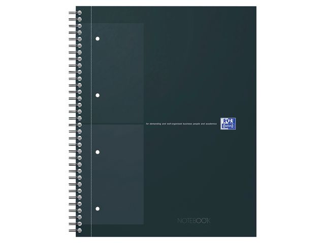 OXFORD Kollegieblock Oxford A4+ rut svart | Kontorsmaterial - Block och anteckningsböcker - Kollegieblock | Kontorsexperten