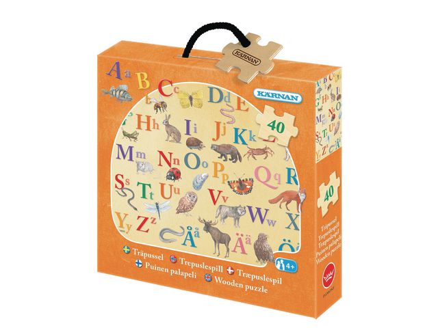 KÄRNAN Träpussel ABC | Skola och förskola - Lekmaterial - Pussel - Askpussel | Kontorsexperten