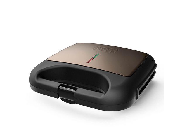 Black & Decker Smörgåsgrill panini 750W svart | Profilsortiment - Hem och hushåll - Kitchen Appliances | Kontorsexperten