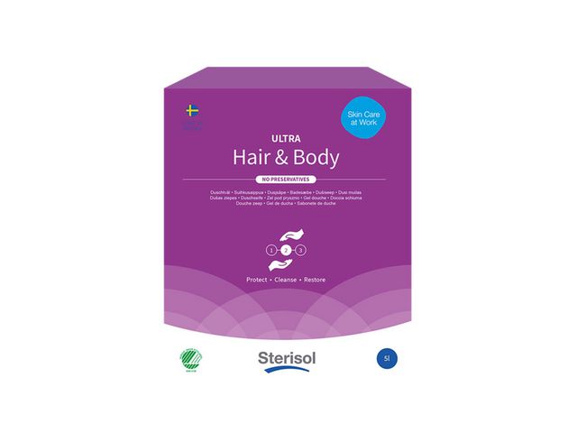 STERISOL Duschtvål Ultra Hair & Body 5l | Städ och hygien - Tvål och hygien - Hygiensystem - Sterisol | Kontorsexperten