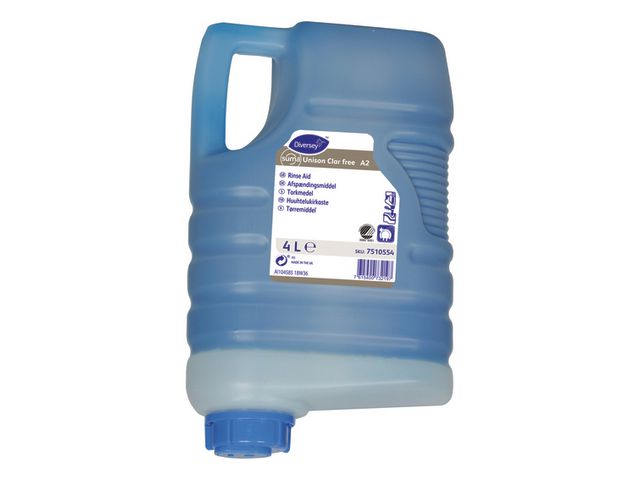 Diversey Torkmedel Unison Clar free A2 4L | Städ och hygien - Diskrengöring - Torkmedel och sköljmedel | Kontorsexperten