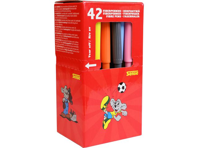 Sense Fiberpenna fine 42/fp | Skola och förskola - Pennor och tillbehör - Fiberpennor - Standard | Kontorsexperten