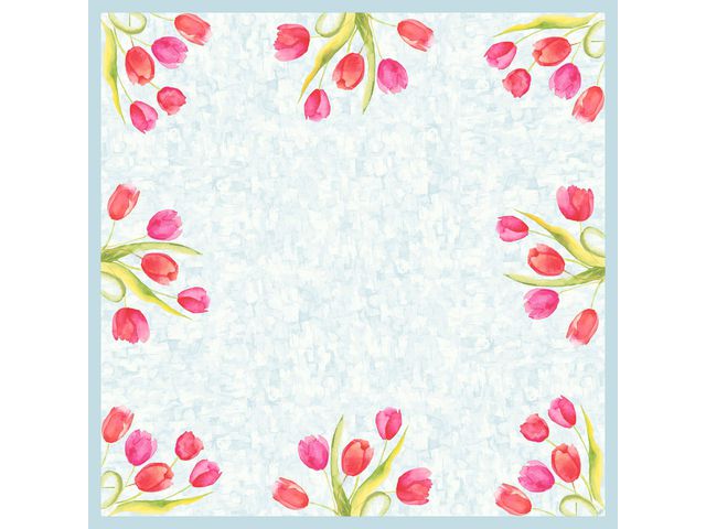 Duni Duk Tulips 84x84cm 20/fp | Kök och servering - Servetter och dukar - Snibbdukar | Kontorsexperten