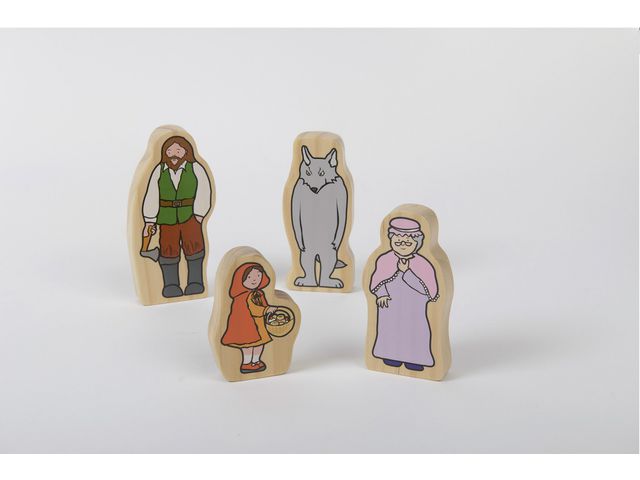 YELLOW DOOR Sagofigurer av trä, Rödluvan 4/fp | Skola och förskola - Lekmaterial - Lekfigurer - Sagofigurer | Kontorsexperten