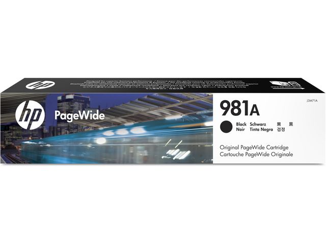 Produktfoto för HP Bläckpatron 981A, svart, singelförpackning, J3M71A