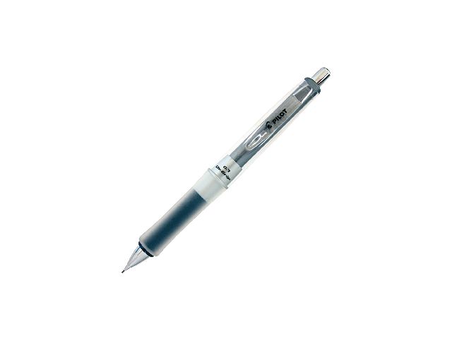 Pilot Stiftpenna, Dr Grip, 0,7 mm stift, pennkropp med greppzon, silver