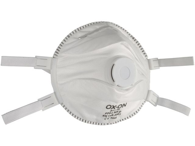 OX-ON Andningsskydd FFP3 m ventil 5/fp | Skyddsutrustning - Andningsskydd - Filtermasker | Kontorsexperten