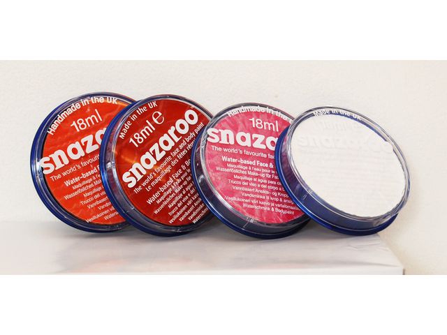 SNAZAROO Ansiktsmålningsset 4x18ml | Skola och förskola - Bild och form - Ansiktsmålning | Kontorsexperten