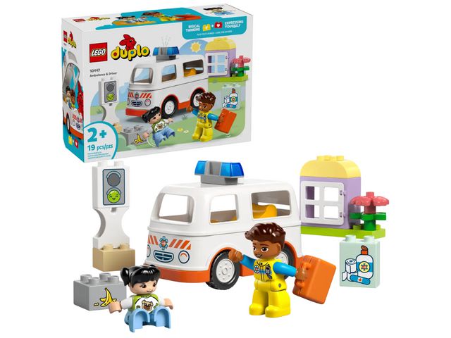 Alternativ bild 0 för LEGO DUPLO Town Ambulans och förare 10447