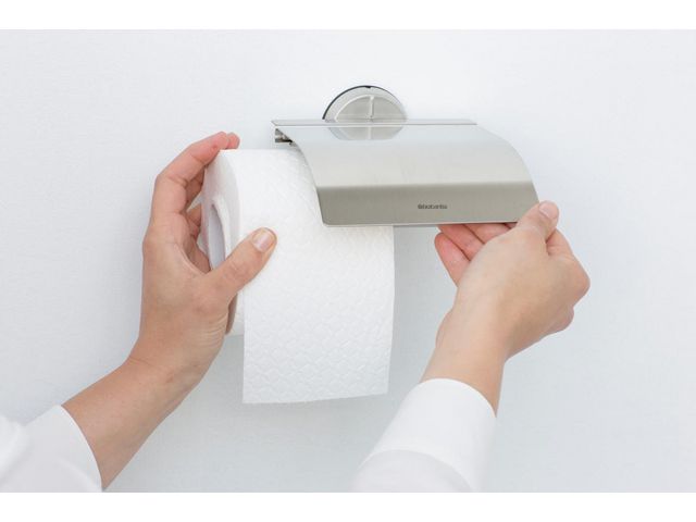 BRABANTIA Toapappershållare Borstat Stål | Städ och hygien - Toalettpapper och torkpapper - Hållare - Toalettpapper rulle | Kontorsexperten