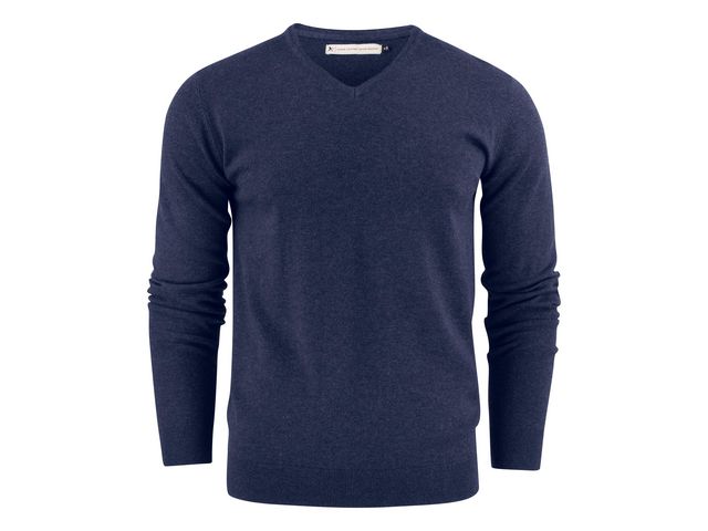 JAMES HARVEST Finstickad tröja v-ringad blå S | Yrkeskläder - Tröjor och Sweatshirts - Stickat | Kontorsexperten