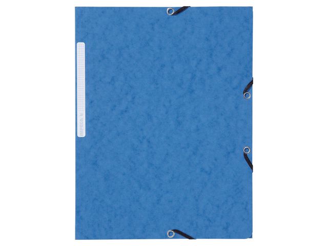 LYRECO Gummibandsmapp 3-k A4 blå 10/fp | Kontorsmaterial - Mappar och plastfickor - Gummibandsmappar 3-klaff - Kartong | Kontorsexperten