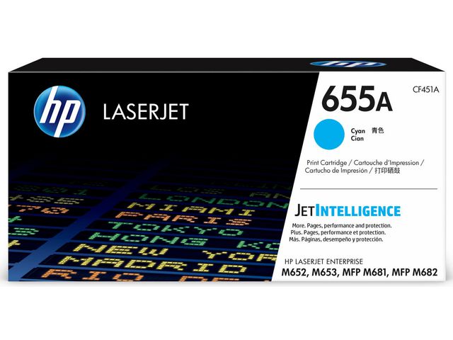 HP Toner CF451A 655A 10,5K Cyan