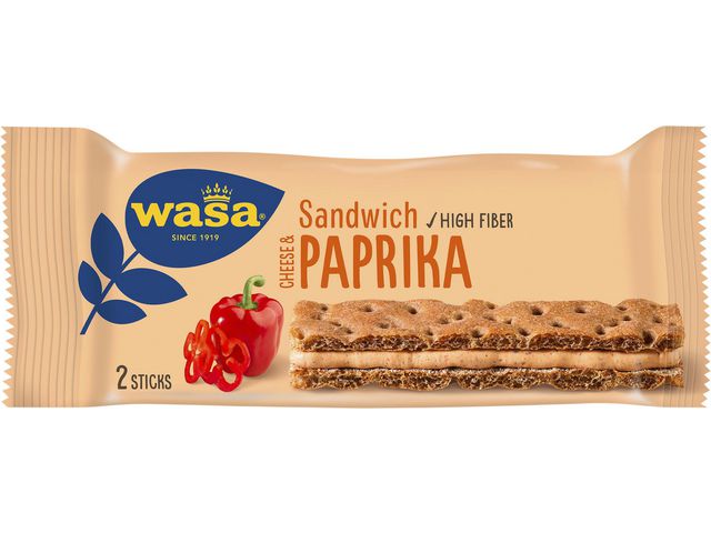 WASA Knäckebröd Paprika 37g | Kök och servering - Ätbart - Kakor och bröd | Kontorsexperten