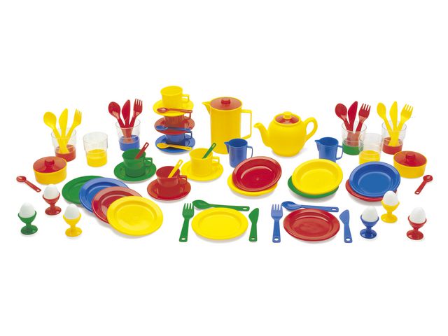 DANTOY Stort matset 72 delar | Skola och förskola - Lekmaterial - Kök och matlek | Kontorsexperten