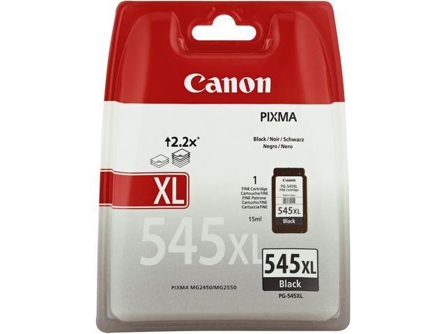 Canon Bläckpatron PG-545XL BK, svart | Toner och bläck - Bläckpatroner - Bläckpatroner Canon | Kontorsexperten