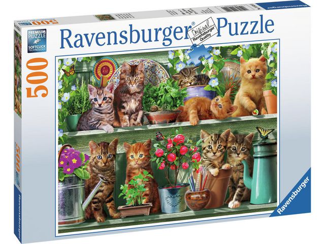 Pussel Katter 500 bitar | Skola och förskola - Lekmaterial - Pussel - Askpussel | Kontorsexperten