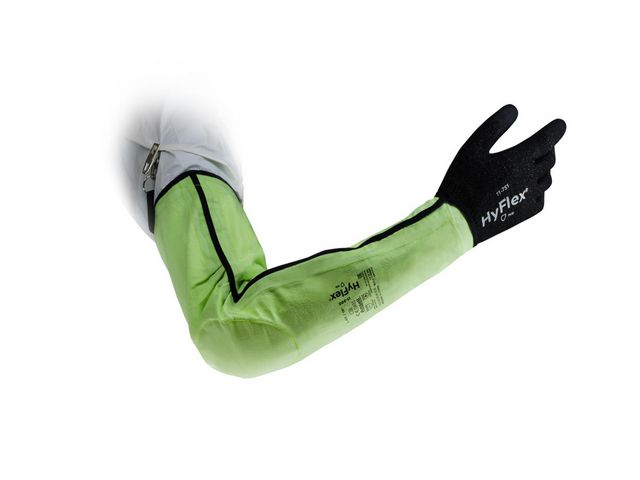 Ansell Ärmskydd Hyflex 11-200 gul onesize | Skyddsutrustning - Skyddshandskar - Ärmskydd | Kontorsexperten