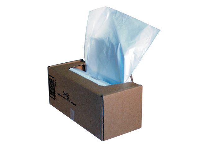 Fellowes Avfallssäck för dokumentförstörare, 94 l, genomskinlig 50/fp | Kontorsmaskiner - Dokumentförstörare - Säckar och påsar | Kontorsexperten