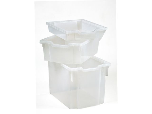 Förvaringsback hög transparent | Skolmöbler och inredning - Förvaringsmöbler - Backar, boxar och korgar | Kontorsexperten