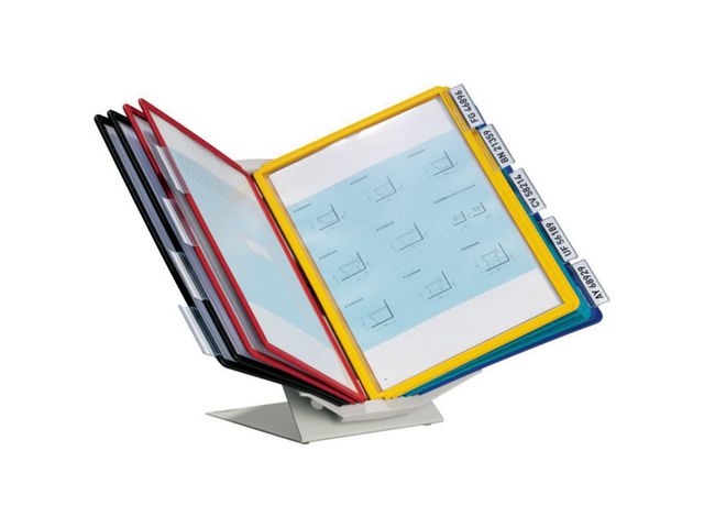 Durable Bords/Väggställ A4 med 10 ramar | Kontorsmaterial - Till skrivbordet - Bordsställ och panelsystem | Kontorsexperten