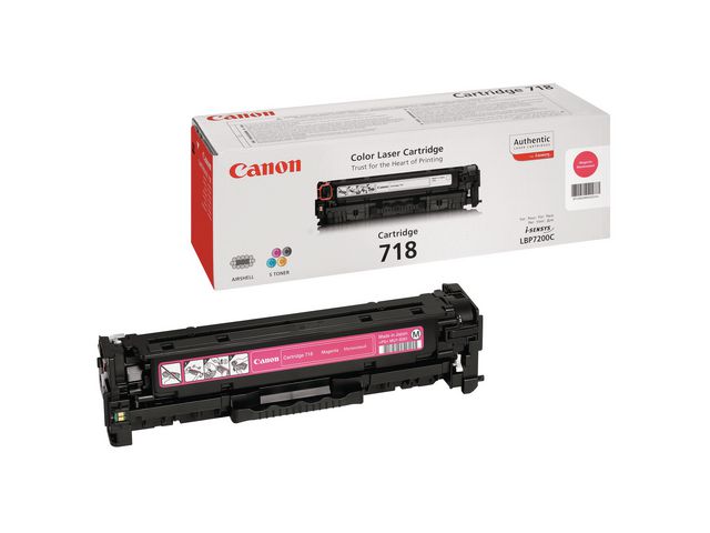Canon Toner 718 M, 2660B002AA, magenta, singelförpackning | Toner och bläck - Tonerkassetter - Toner Canon | Kontorsexperten