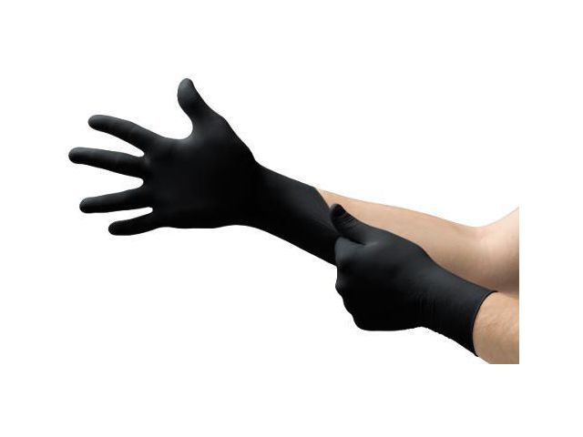 Ansell Nitrilhandske 93-852 svart 10 100/fp | Skyddsutrustning - Engångshandskar - Nitrilhandskar | Kontorsexperten