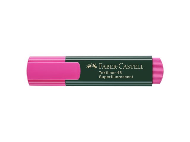 Faber-Castell Överstrykningspenna, TEXTLINER 48, snedskuren spets, 1mm, 2mm och 5mm, påfyllningsbar, rosa | Kontorsmaterial - Pennor - Överstrykningspennor | Kontorsexperten