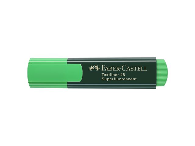 Faber-Castell Överstrykningspenna, TEXTLINER 48, snedskuren spets, 1 mm, 2 mm och 5 mm, påfyllningsbar, grön | Kontorsmaterial - Pennor - Överstrykningspennor | Kontorsexperten