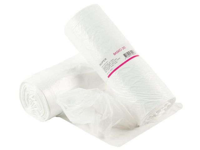 Papperskorgspåse HD 35L 12my vit 100/rl | Städ och hygien - Påsar och säckar - Papperskorgspåsar | Kontorsexperten