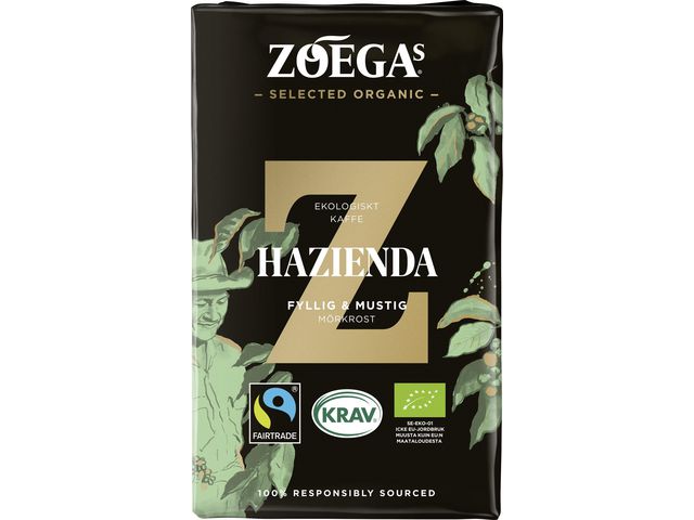 ZOEGAS Kaffe Hazienda ekologiskt 450g | Kök och servering - Kaffe och te - Bryggkaffe | Kontorsexperten