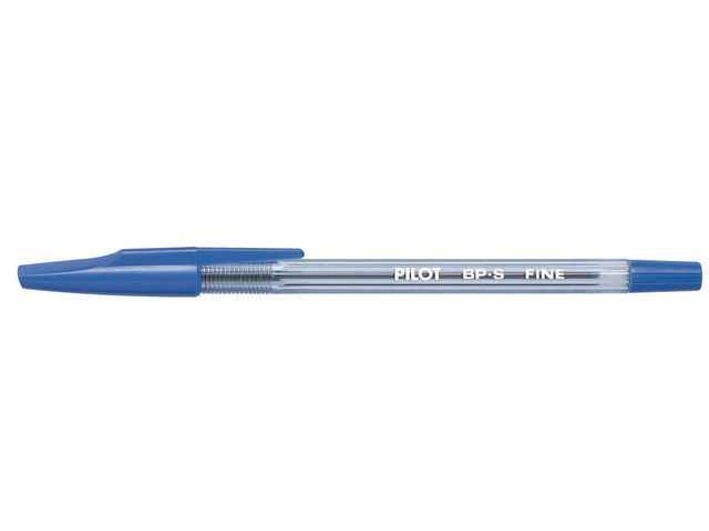 Pilot Kulpenna, BP-S med stift, tunn spets på 0,7 mm, blå