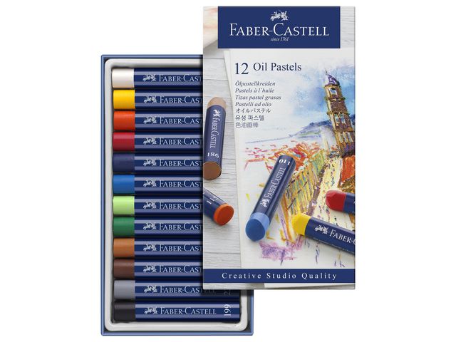 Faber-Castell Oljepastellkritor 12 färger
