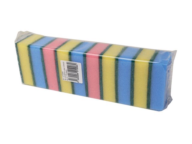 Hygienteknik Rengöringssvamp utan grepp grön 10/fp | Städ och hygien - Städredskap - Svampar och skurblock | Kontorsexperten