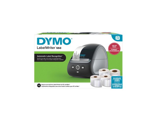 Dymo Etikettskrivare LW 550 Valuepack | Kontorsmaskiner - Etikettskrivare och etiketter - Etikettskrivare - Dymo | Kontorsexperten